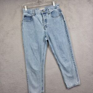 Everlane Jeans Women 28 Blue 90s Cheeky Crop Organic Cotton Light Wash High Rise